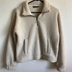 Abercrombie & Fitch Sherpa Quarter Zip